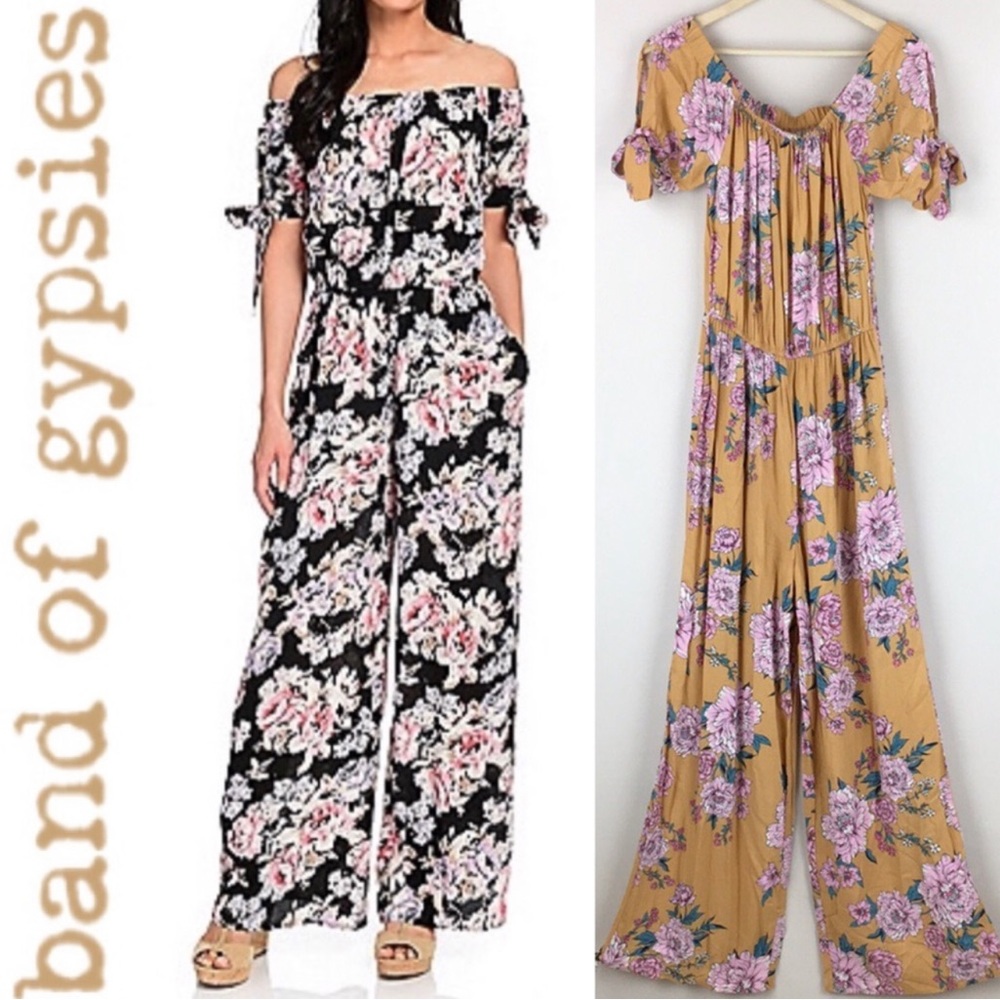 Band of Gypsies OTSJumpsuit. Sz L Can fit XL (or oversized for a medium) EUC